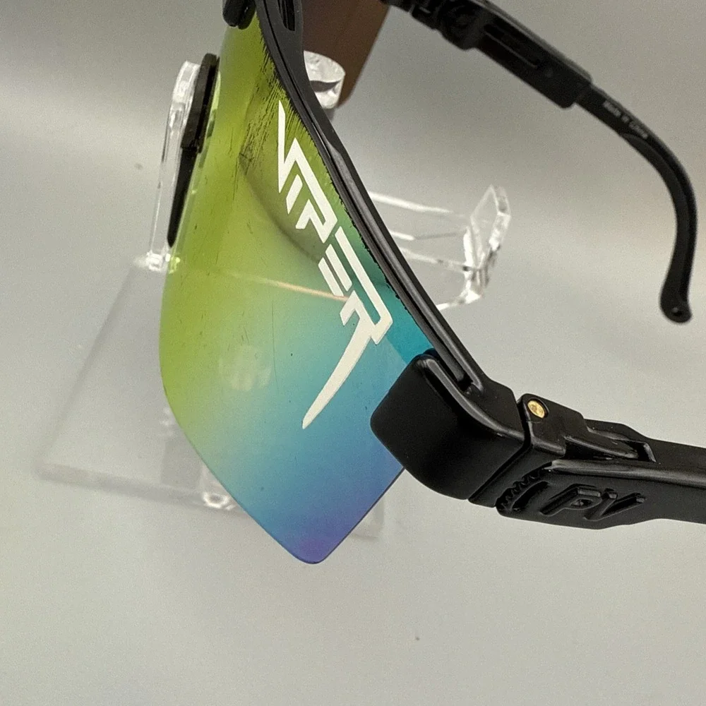 Pit Viper The Mystery Polarized Sunglasses w/ mirror lenses black frames